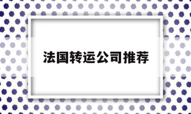 法国转运公司推荐